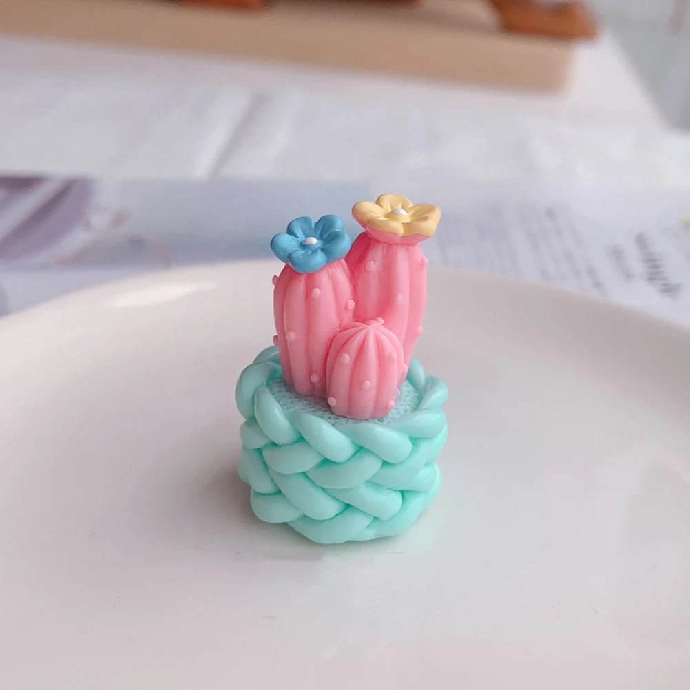 Mini Figurines de Cactus en résine, décorations artisanales, plantes artificielles, bonsaï, décor de table pour la maison et le bureau, nament Miniature sûr