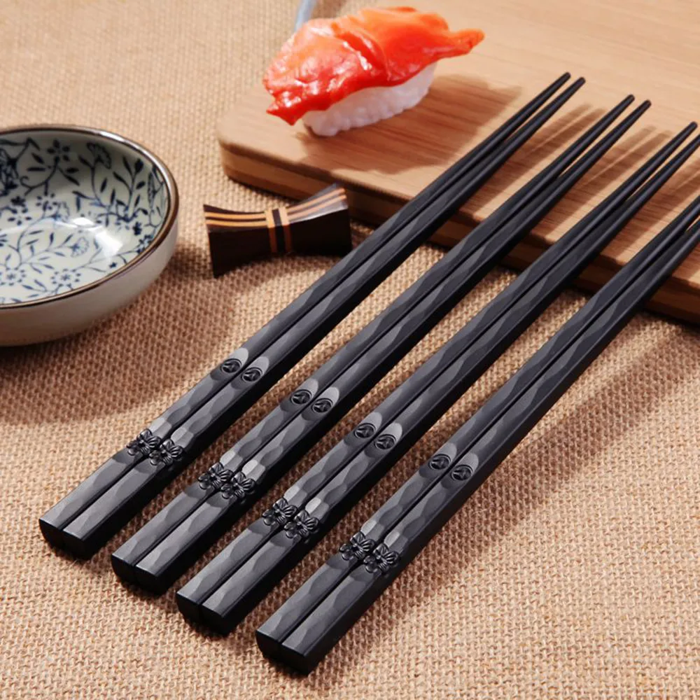 1 Pair Reusable Chopsticks Multi-style Non-slip Sushi Hot Pot Stick Food Grade Plastic Japanese Chopsticks Board Palillos Chinos