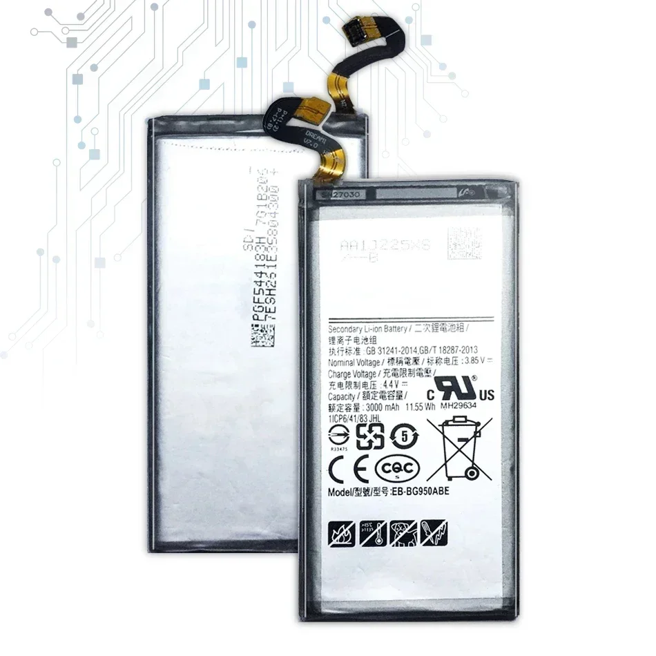 Pengganti baterai EB-BG950ABE baru untuk Samsung Galaxy S8 S 8 SM-G9508 G9508 G9500 G950U G950F 3000mAh Baterai + alat