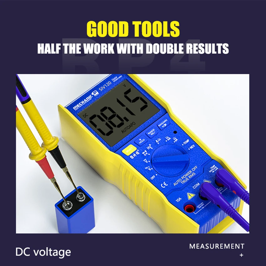 MECHANIC RP4 Multimeter Pen 20A 1000V Universal Soft Stainless Steel Pen Tip Probe Test Pen for Digital Multimeter