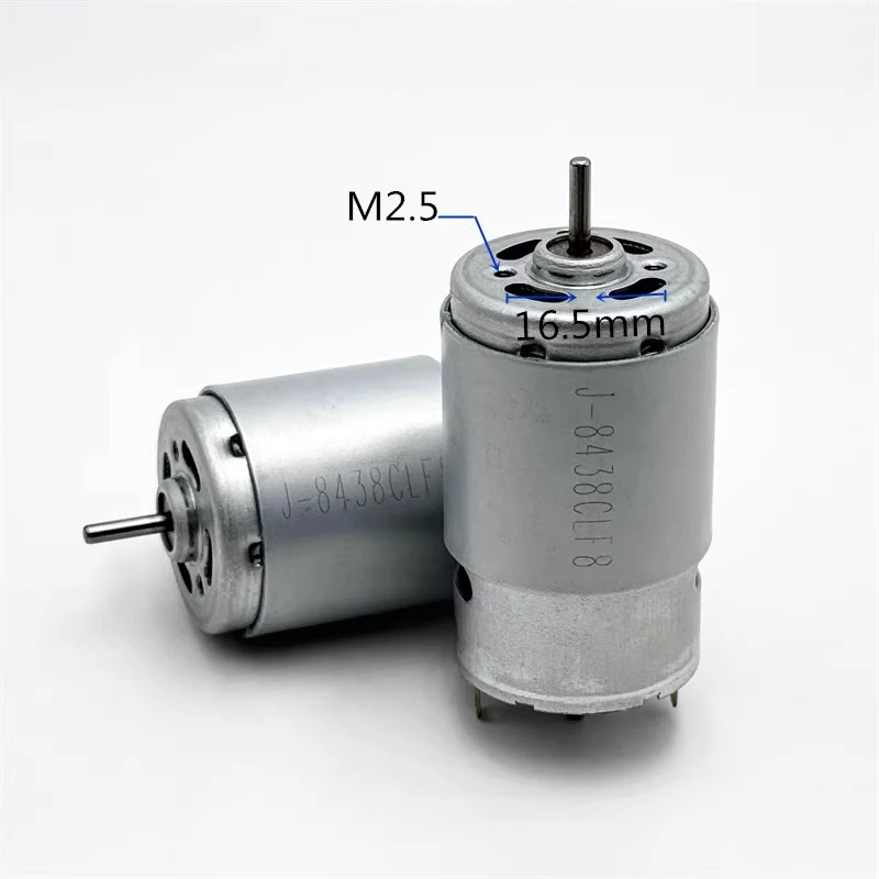 RS-395-2656 Micro 395 Motor Dual 2.3mm Shaft DC 12V 14.4V 18V 24V 13500RPM Mini 28mm Electric Motor DIY Sweeper Robot Toy Model