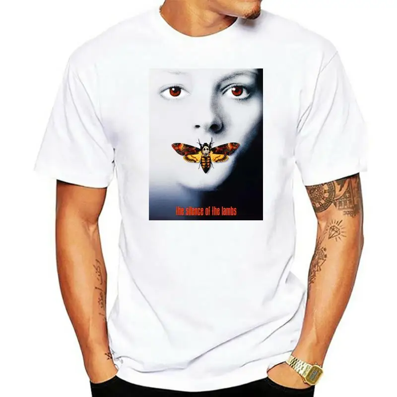 The Silence Of The Lambs Movie Men\'S Tshirts Mens Streetwear Tshirt Fashion 2022 T Shirt Black Of White T Shirts Black Top