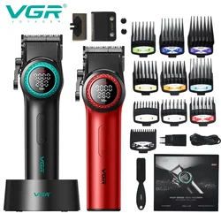 VGR Hair Trimmer Hair Clipper Professional Hair Cutting Machine 9000RPM  21-Gears Speed Adjustable Barber Clippers for Men V-001