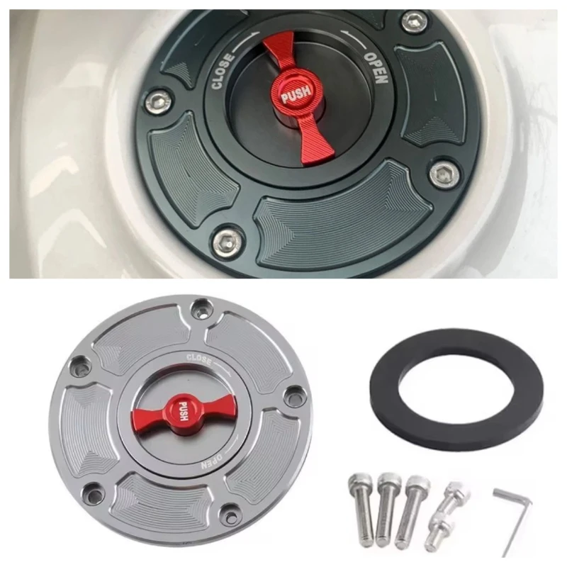 for cfmoto 675SR 675SS 450SR 450SS 250SR Modification Quick-release Aluminum Fuel Tank Cap - Racing Decoration Cap Accessory