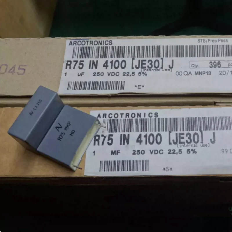 10pcs-100pcs Italian AV R75 1.0uf/250V 1uf 1u0 105 MKP New Copper Pin Film Capacitor 22MM
