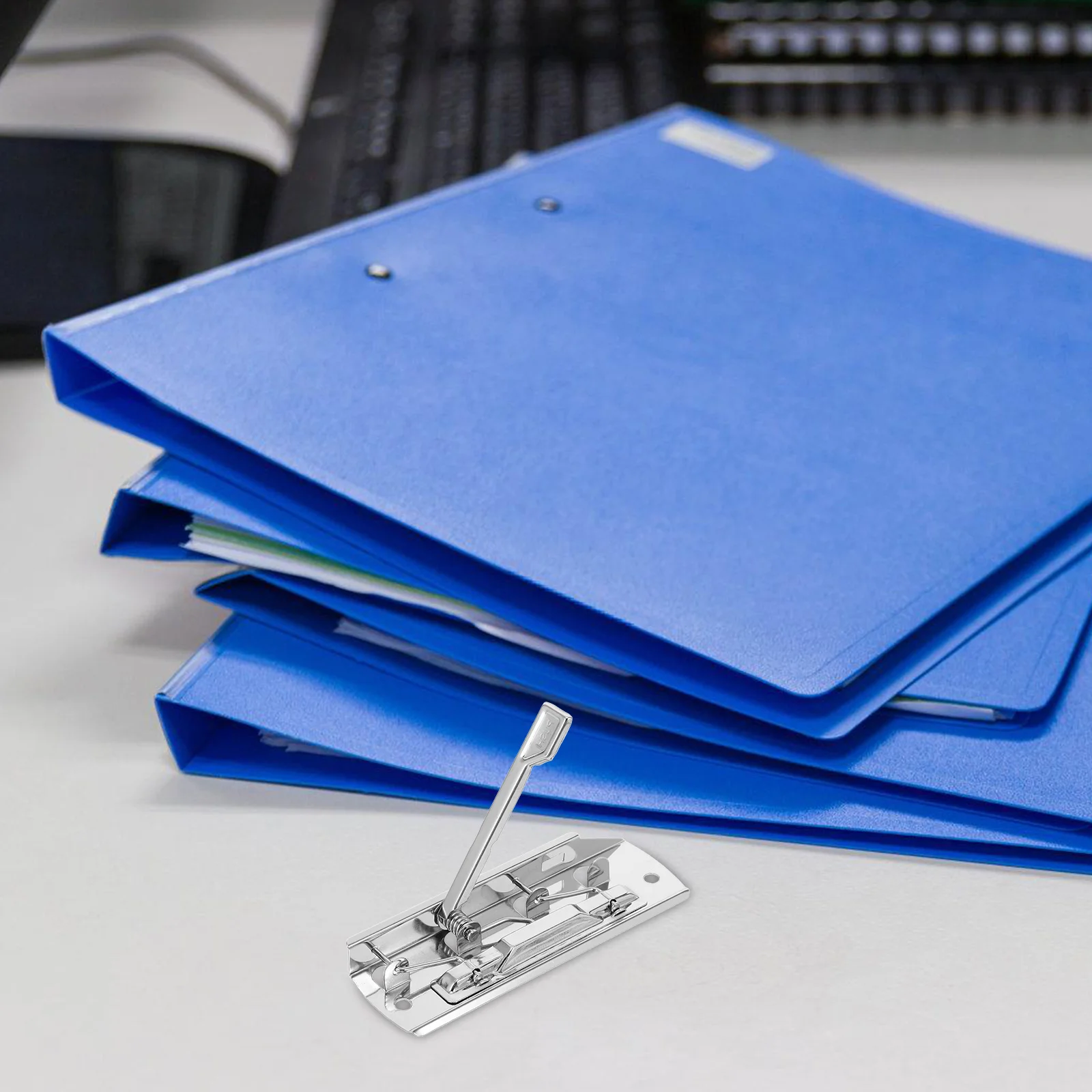 10 Pcs Folder Spring Clip Lever Clipboard Clamp File Folders Heavy-duty Clips Foldback High-grip Metal Page Document