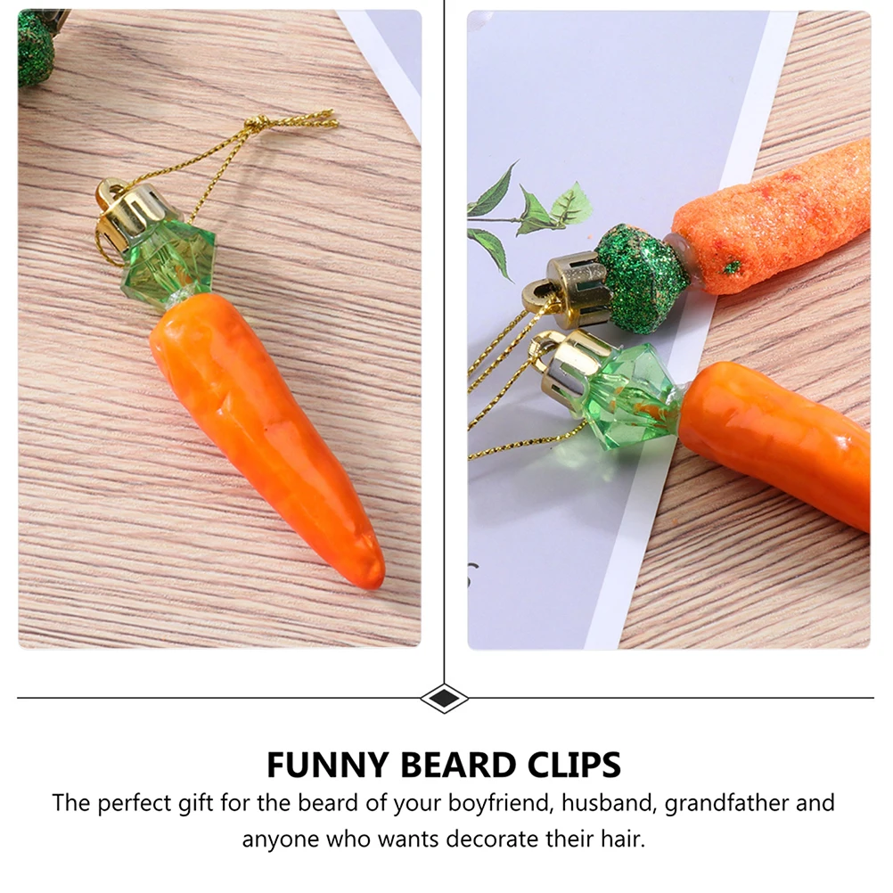 

20 Pcs Carrot Clip Easter Accessories Decor Hat Party Costumes Hanging Decorations Reusable Fine Workmanship