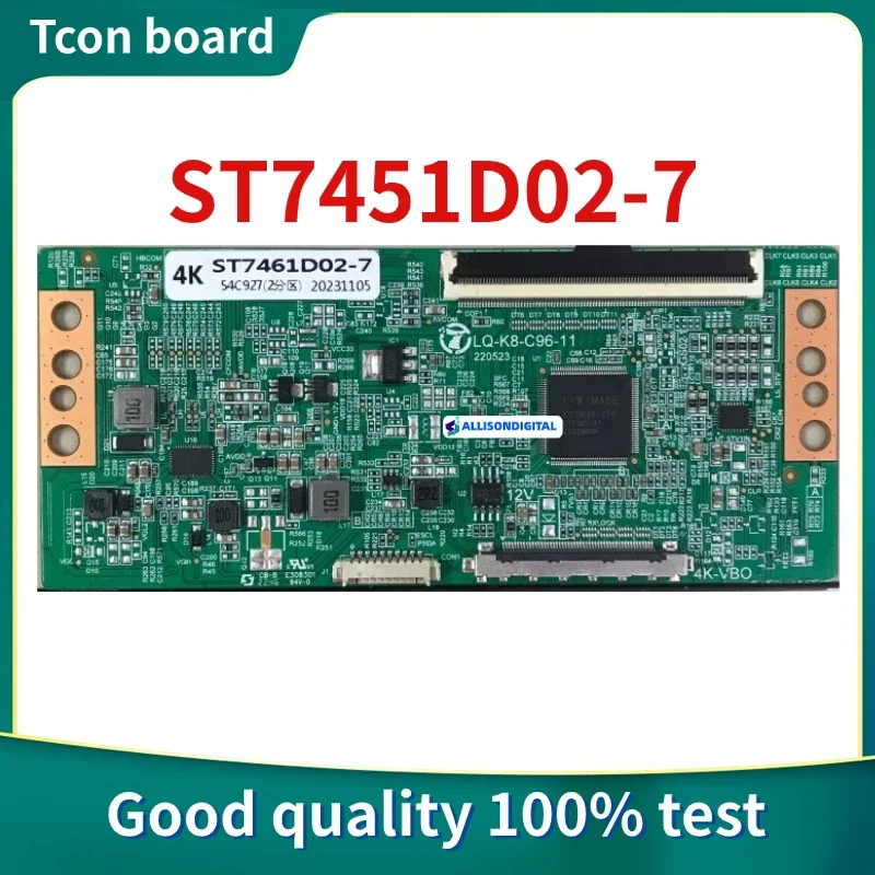 New Upgrade  ST7451D02-7 4K Logic Tcon TV Board