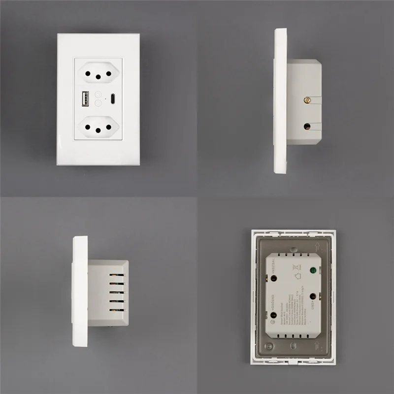 Wifi Graffiti Smart Home App synchronisation à distance USB type-c prise multifonction Portable Socket-N36R