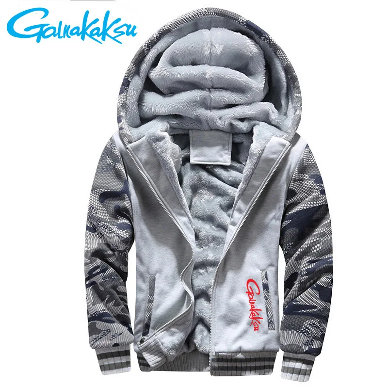 Zimowe luźny polar ciepłe kurtki koszulki wędkarskie ubrania wędkarskie bluzy Outdoor bluza męska polar gruby kurtka wędkarska