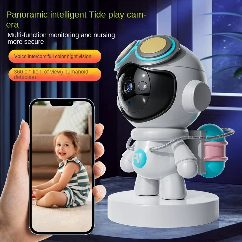 

Robot Camera WIFI Mini Cameras 2MP IP Indoor Cam Wireless PTZ Monitor Audio Video Security Surveillance 1080P Night Vision