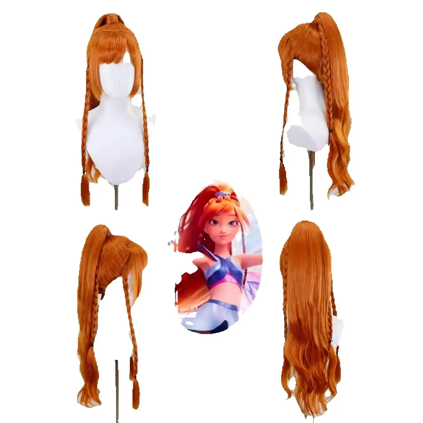 Peruka do cosplayu Roxy 2025, oficjalny dodatek do kostiumu dla kobiet i dziewcząt