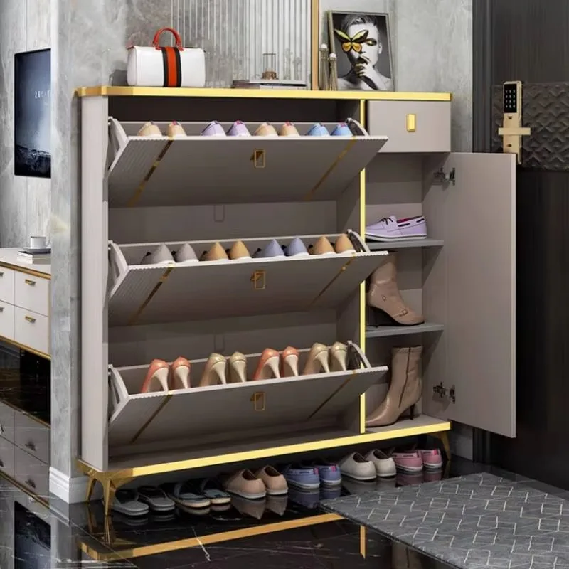 غرفة نوم تصميم خزانة خذاء مقاوم للماء جميل فاخر تخزين رف الأحذية المنظم عرض المدى الحديث Chaussure أثاث المنزل #5