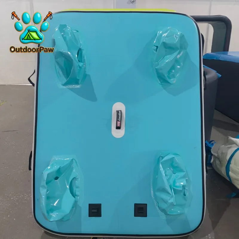 New Chinese Row Fishing Transport Platform Inflatable Small Diaotai Double Air Chamber Rubber Boat Platform Fishing Boat