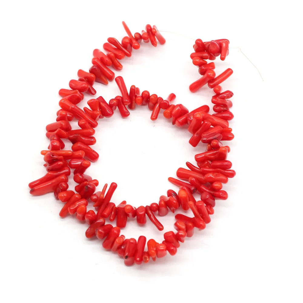 Irregular Shape Red Coral Beads Isolation Beads for Jewelry Making DIY Fashion Bracelet Necklace Accessories