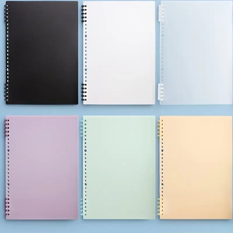 

2-Pack Replaceable Binder Covers and Binder Rings - A4/B5 Sizes, Durable Office, School, Home Organization