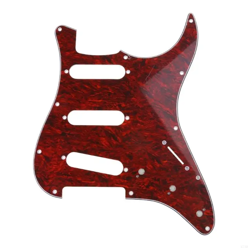 X7JD Red Tortoise for Shell Pickguard 3 Ply Scratch Plates For Bass PB Guit