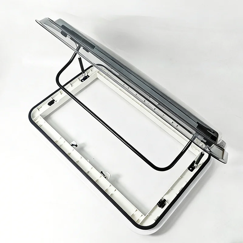 

Aluminum frame RV ventilation window, RV sunroof, suitable for campers, with insect net and curtains