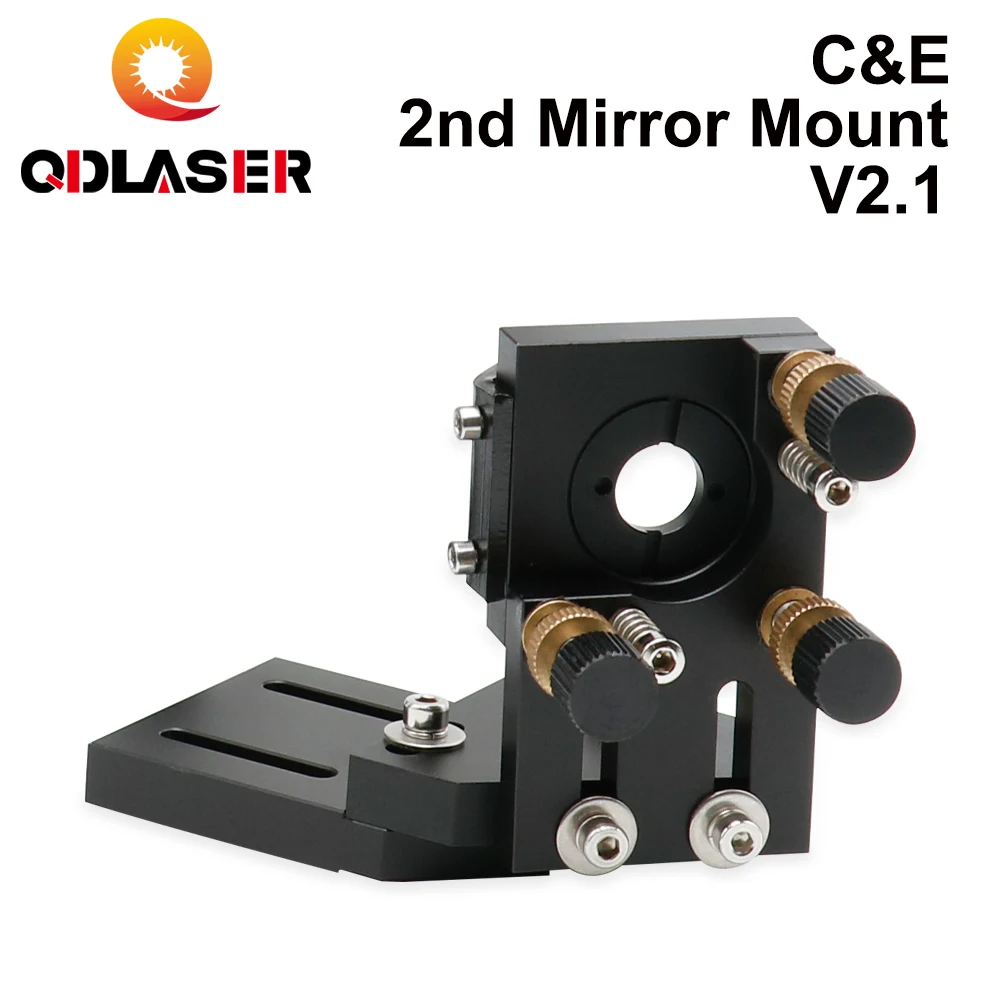 Imagem -04 - Qdlaser-montagem de Espelho para Máquina de Corte e Gravação a Laser Lasers Co2 Montagem Integrativa Preto 25 mm Série c e e