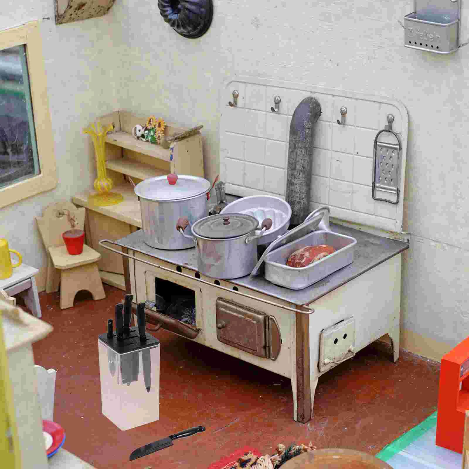 1 Juego de Mini casa artesanal en miniatura Artificial, Mini decoración de casa, Mini modelo de cocina decorativo