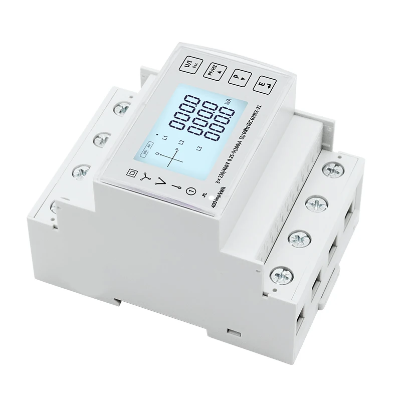 SDM 100A Three Phase Connected Din Rail Multi-function Energy Meter RS485 Modbus TAC4300