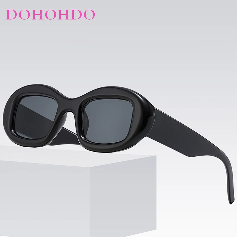 

2025 Fashion Y2k Oval Punk Sunglasses Luxury Brand Designer Gray Outdoor Shades Women Vintage Stylish Sun Glasses Retro Eyewear