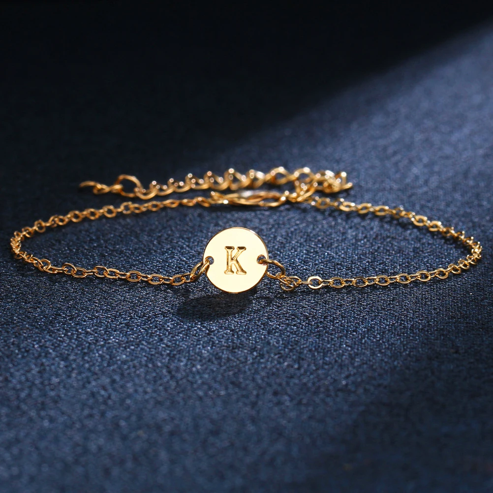 

Letter Bracelet Shape Anklet Beach Chain for Girl Anklets Adjustable Women Women's