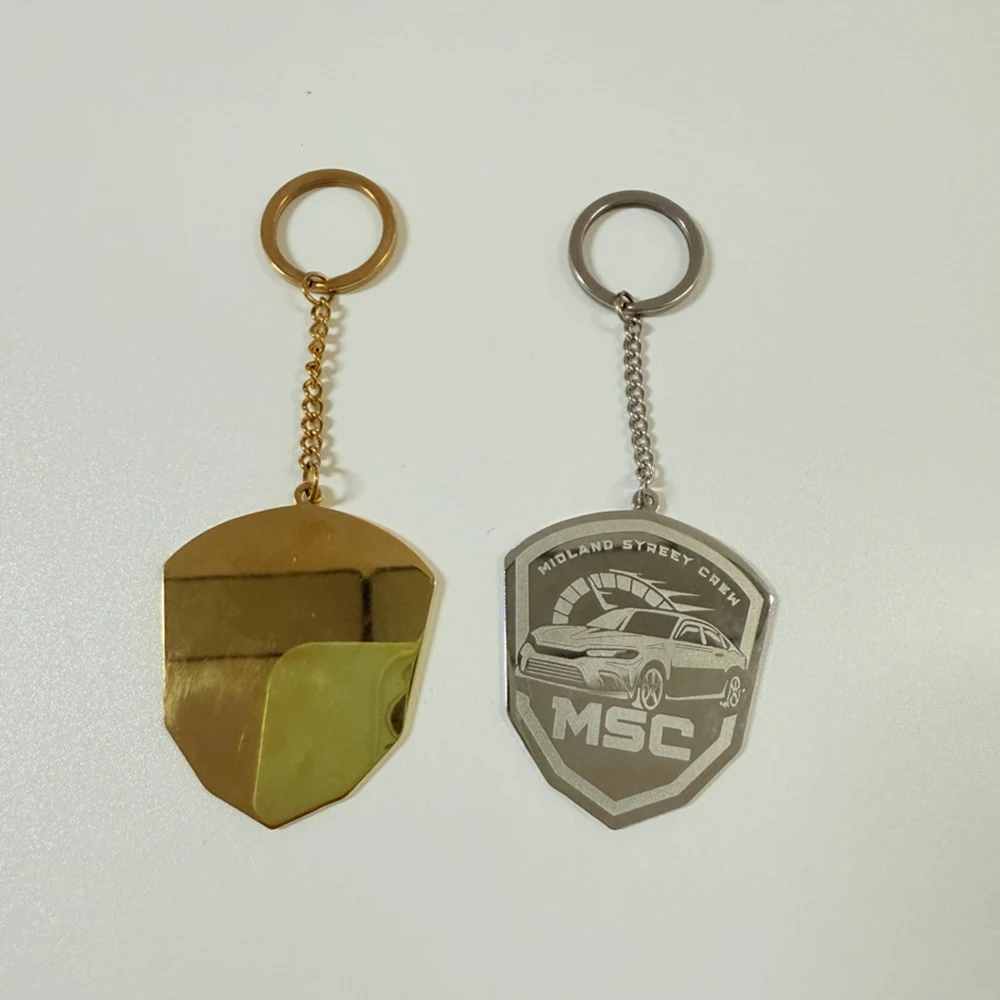 حجم مخصص اختيار نقش شعار المفاتيح الفولاذ المقاوم للصدأ شخصية شعار قلادة سلاسل المفاتيح مجوهرات ديكور المنزل والحيوانات الأليفة #5