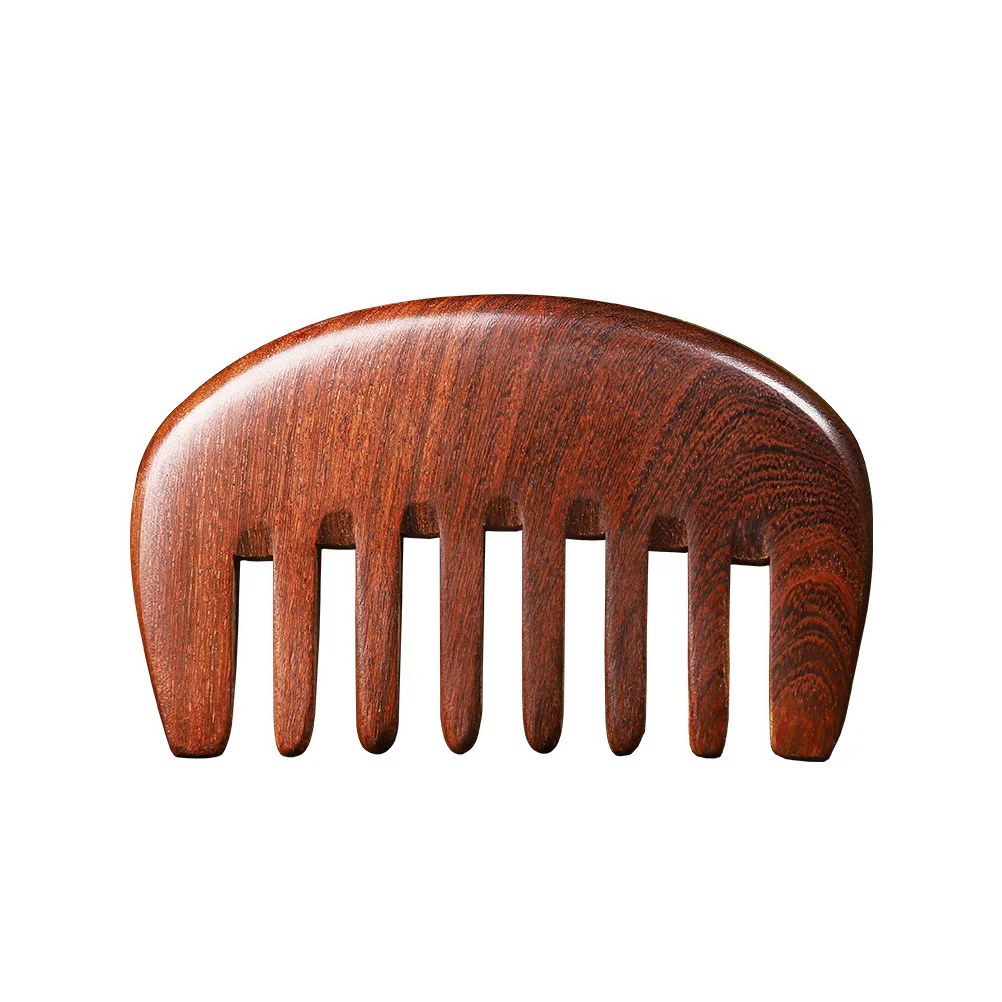 Wooden Massage Comb Wide Tooth Comb Scalp Massage Comb for Home Travel Household Wooden Comb Massaging Comb