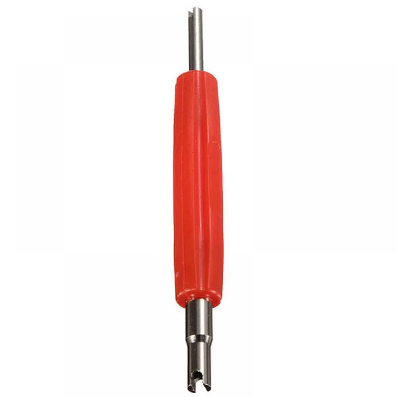 Double head tire, tire valve stem core disassembly key tool, A/C and car, motorcycle, bicycle repair tool