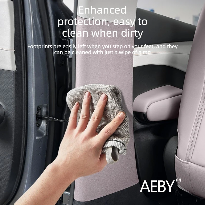 

For BYD ATTO 3 Smart Driving Edition 2022-2025 B Pillar Anti-Kick & Scratch Guard,Car B Pillar Protection Sticker,Interior