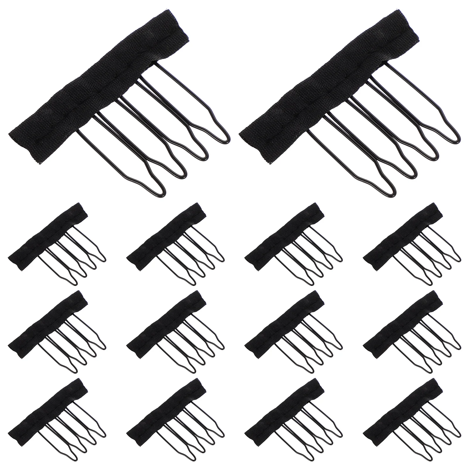 

3 Bags Combs Spring Clips Durable Strong Grip for Hairpiece Caps Accessories Tools Secure Fit Hair Clips for Wigs