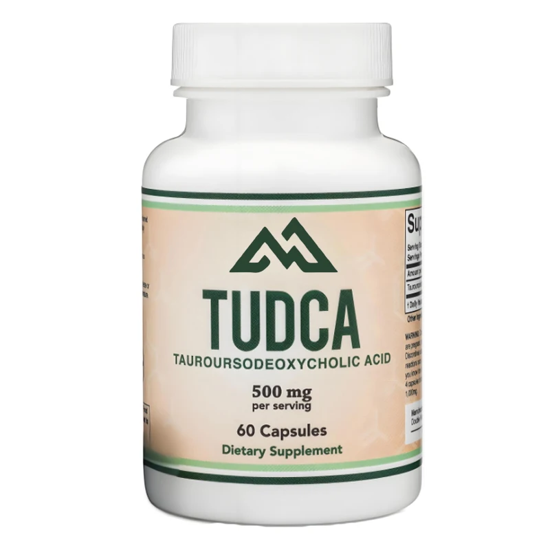 TUDCA Bile Salt Liver Support Supplement, 500mg, Liver and Gallbladder Cleansing Supplement (60 capsules, 250mg) Pure Bile Acid