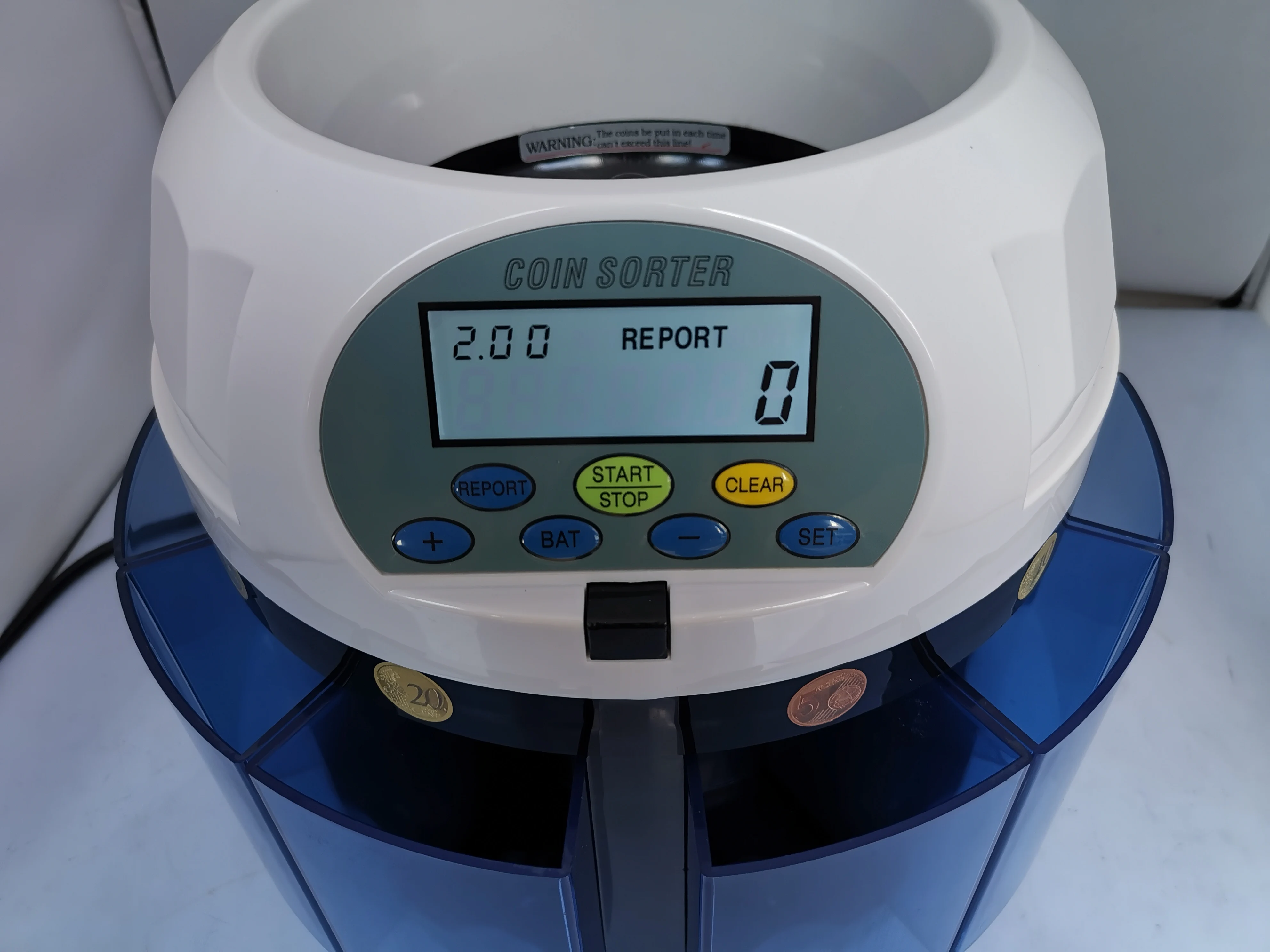 Elektronische muntsorteerder SE-980 hoge snelheid munttelmachine voor de meeste landen