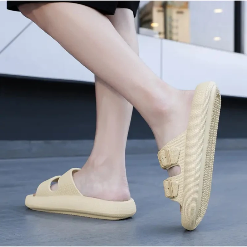 

Мужские тапочки, однотонные, плоский каблук, облегающие, удобные для домашнего использования, пляжные модные легкие и нескользящие сандалии