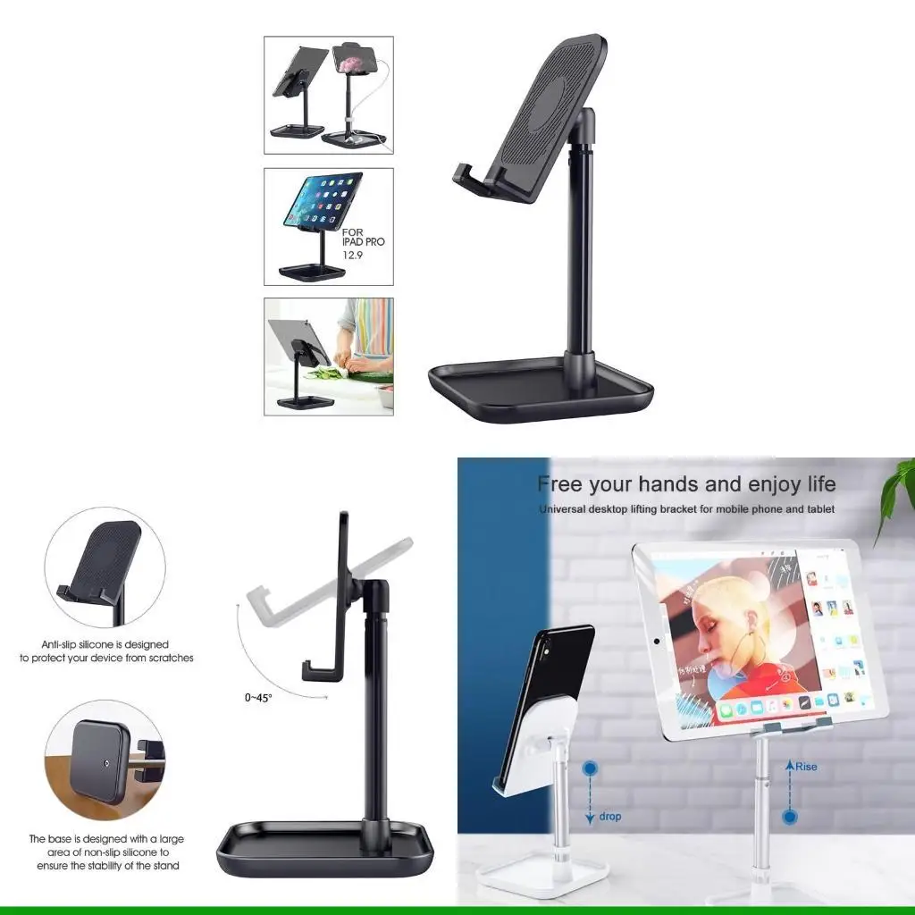 

U55C Thick for Case Friendly Stand Height Adjustable Pad Phone Stand for Desk