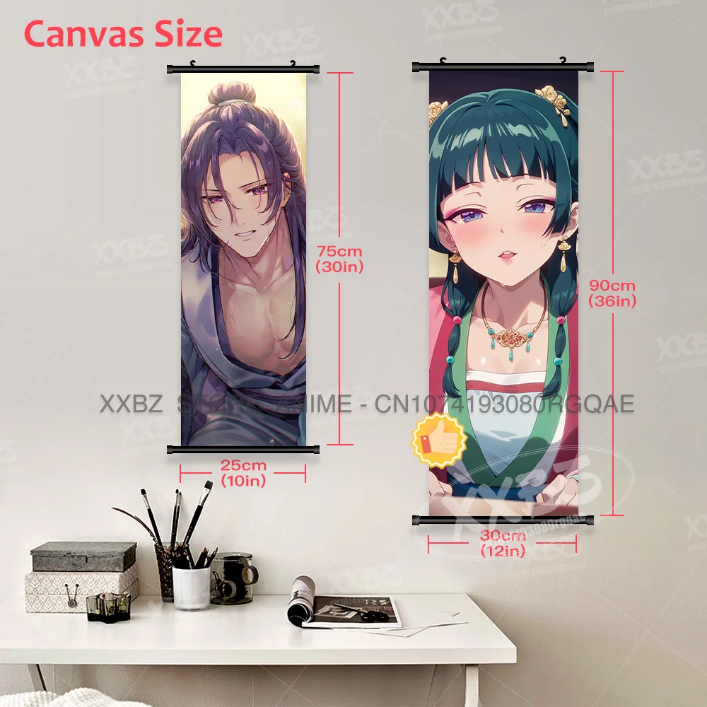 The Apothecary Diaries Wall Scroll Picture Maomao's Imperial Adventures Exquisite Kunstdetails Hängendes Gemälde für Anime-Fans – Detail 5