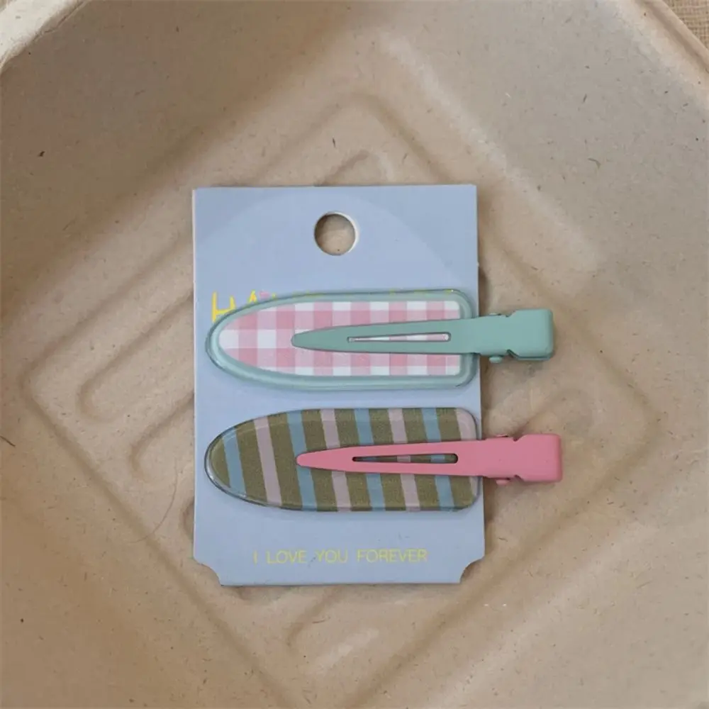 

Retro Cherry Traceless Hairpin Geometry Bangs Clip Fruit Hairpin Korean Style Duckbill Clip Makeup Hair Clip