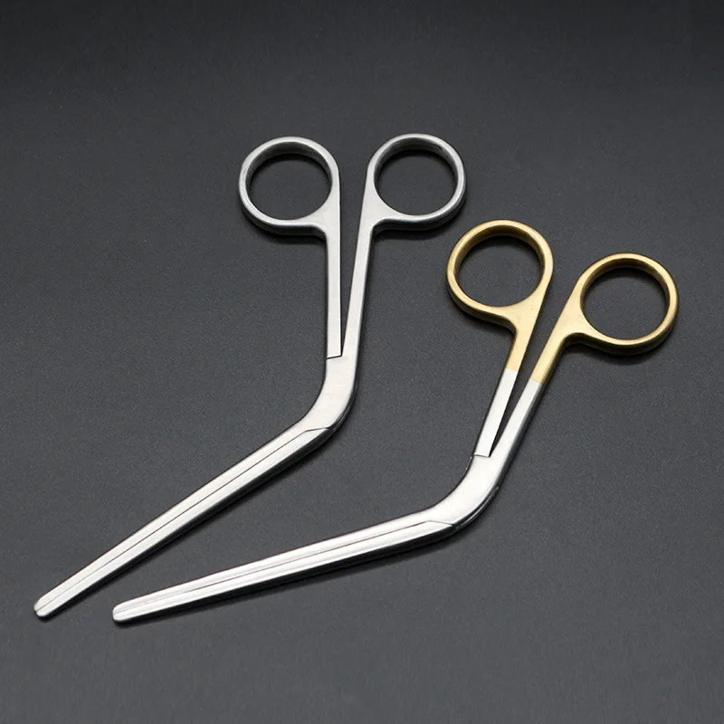 Nasal prosthesis placement forceps Placement device Prosthesis introducer Expansion forceps Gold handle