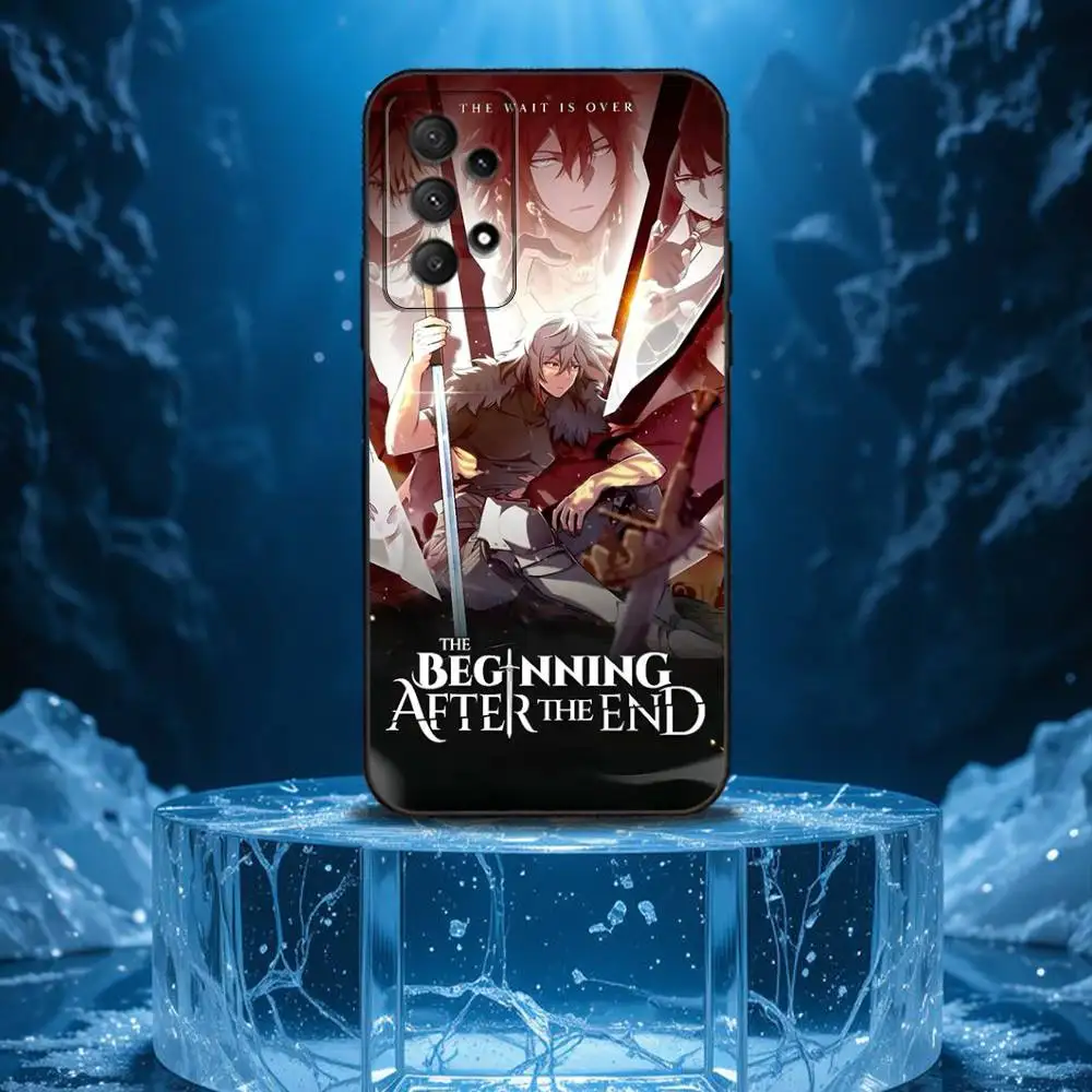 حافظة هاتف B- Beginning After E-End لهاتف Samsung Galaxy A13، A21s، A22، A31، A32، A52، A53، A71، A80، غلاف أسود ناعم