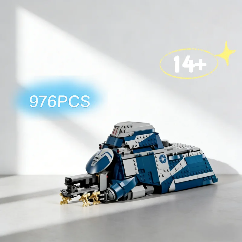 

976PCS SpaceShip In Stock Movie Battle Separatist MTT 75435 Modification Space War Building Blocks DIY Toys Birthday Party Gifts