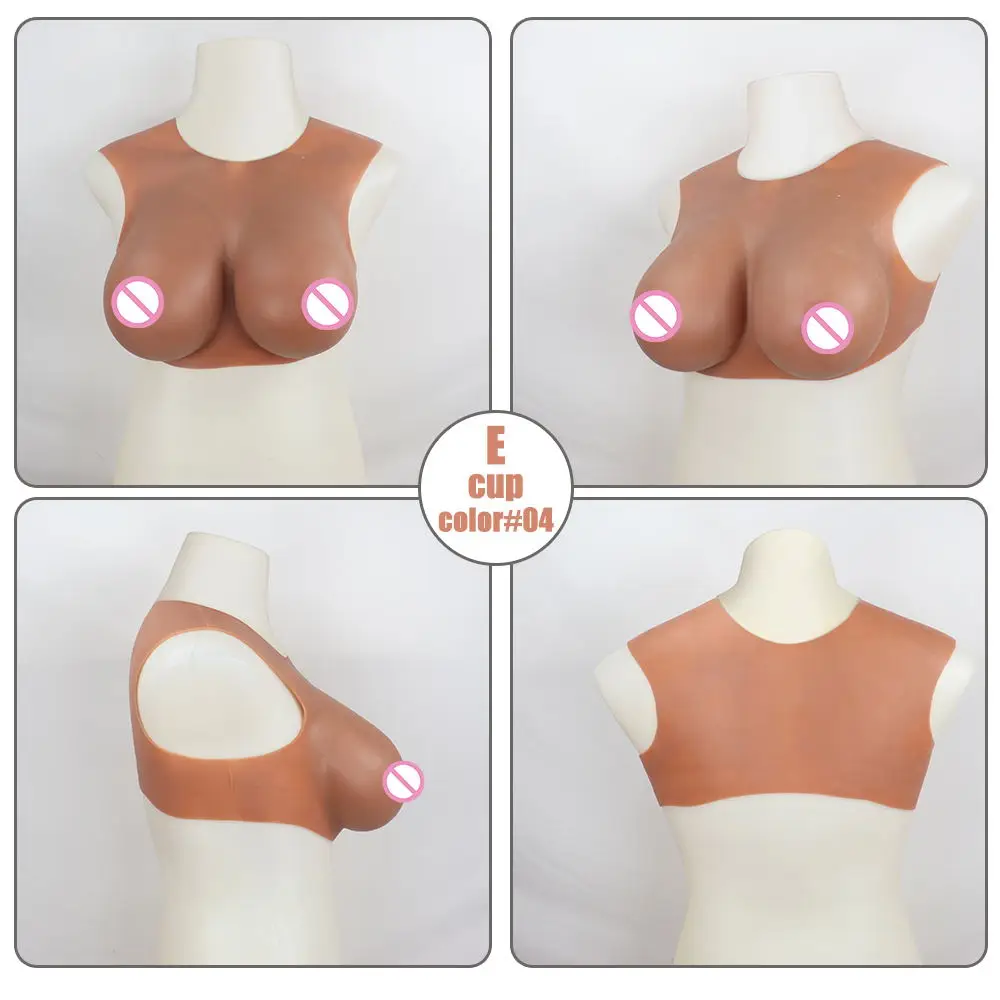 Silicone Breast Forms Male To Female C/D/E/F/G/H/I Cup Artificial Big Fake Boobs  For Men Ladyboy Transvestite Crossdresser