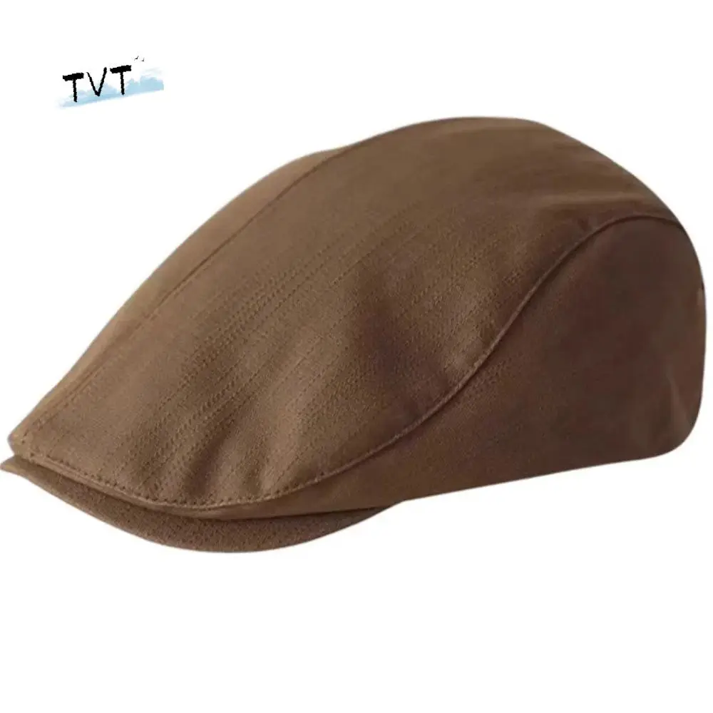 

Casual Cotton British Beret Cap Retro Breathable Forward Hat Short Brim Casquette Cloth Painter Cap Girls