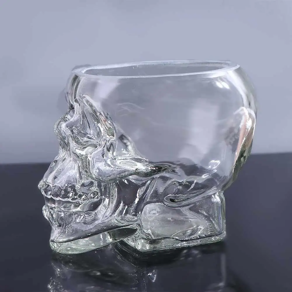 Festival Supplies Transparent Skull Wine Glass Cup Crystal Gothic Mug 80/150/350ml Drinkware Beer