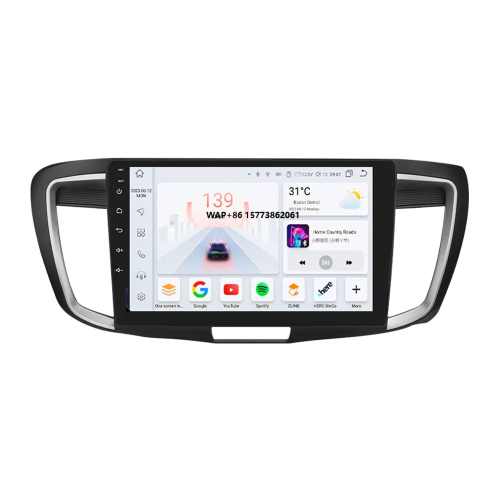 10inch Android Car Stereo for Accord 9th 2013-2016 | 7862 8Cores | T Style Navigation Head Unit