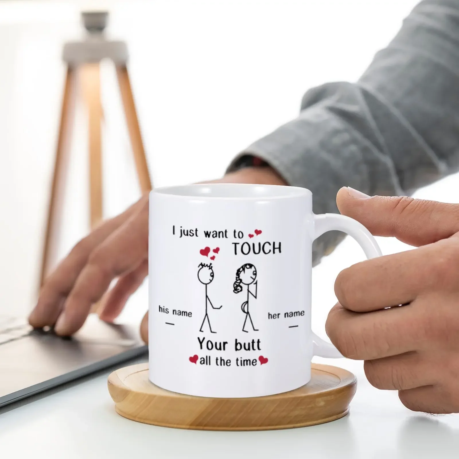 Couples Mug Gift Custom Name Funny Couple Mug 11OZ Coffee Mug  Funny Mugs For boyfriend and Girlfriend and Husband and wife