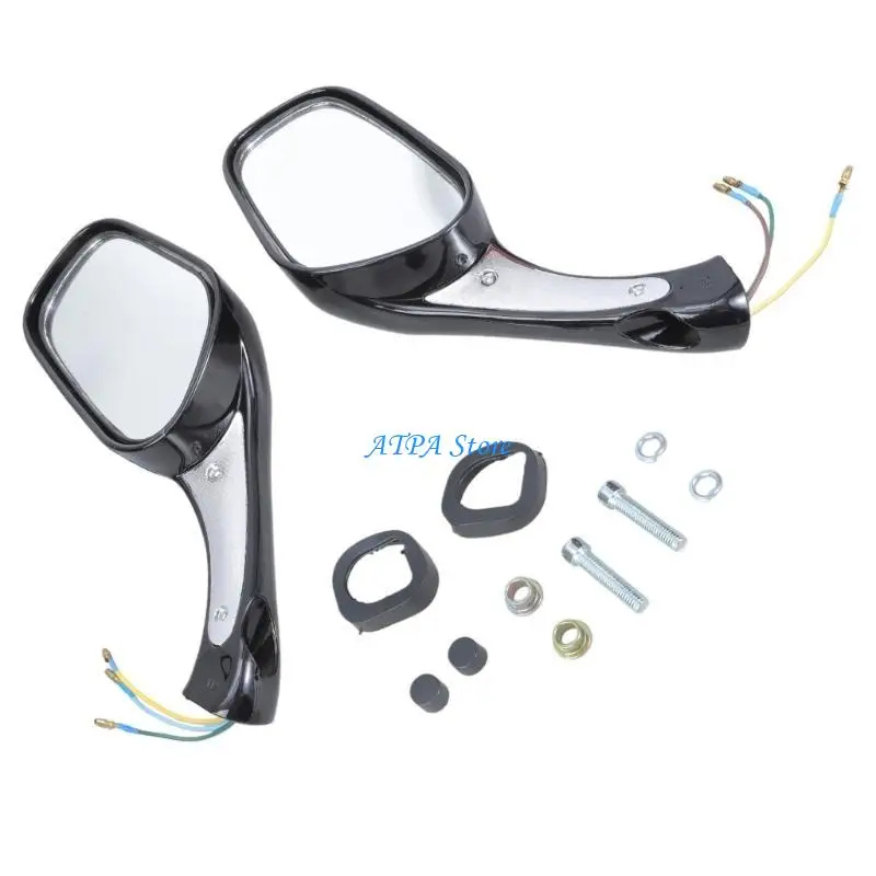 

U13C Universal Motorcycle LED Turn Signals Rear View Side Mirrors For Scooter ATV