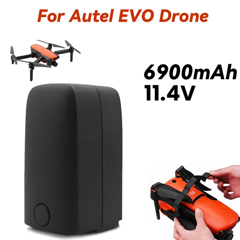 

11.4V 6900mAh Battery For Autel EVO Drone 9mins Li-poly Batteries Rechageable Replacement Intelligent Flight Drone Accessory