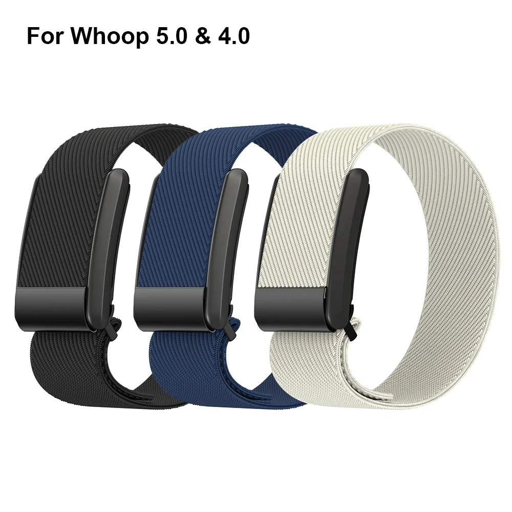 حزام رياضي من النايلون متوافق مع ذروة Whoop 5.0/4.0، حزام معصم بديل قابل للتعديل وجيد التهوية لـ Whoop 4.0 & 5.0 #1