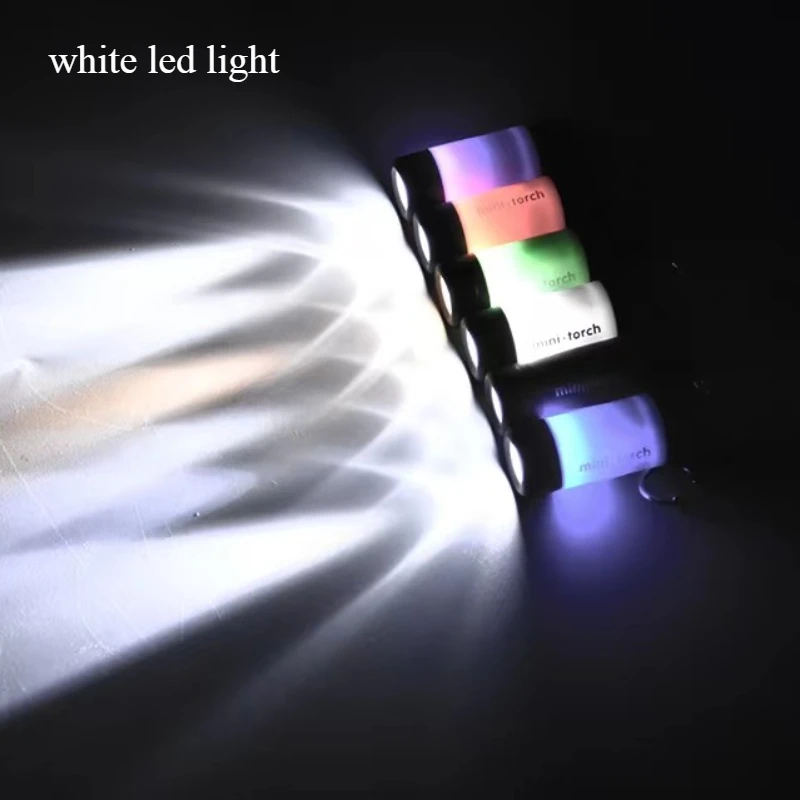 10/20 шт. мини-брелок-фонарик портативный USB перезаряжаемый светодиодный фонарик карманный светильник водонепроницаемый открытый кемпинг аварийное освещение